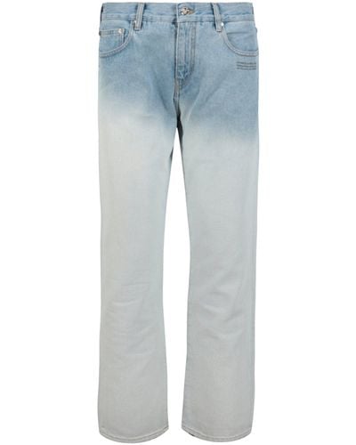 Off-White c/o Virgil Abloh Cropped Skinny Ombre Jeans - Blue