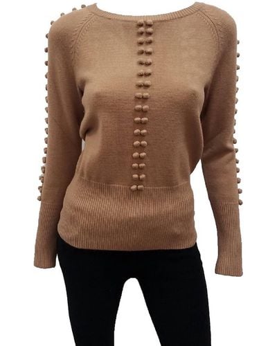Love Token Ashton Long Sleeve Sweater - Natural