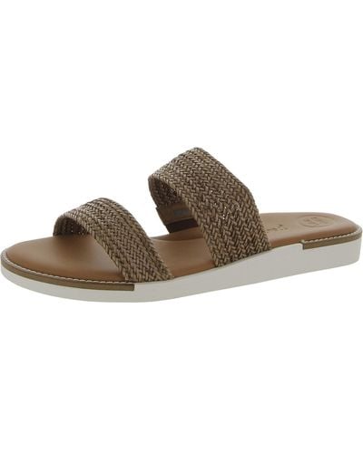 Paul Green Laguna Sndl Leather Casual Slide Sandals - Brown