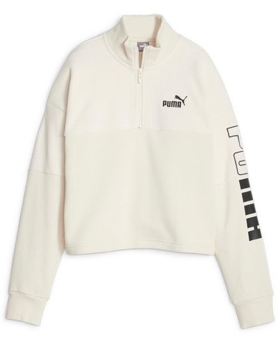 PUMA Power Colorblock Sweatshirt - White