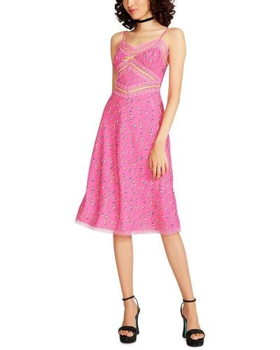 Betsey Johnson Daytime Midi Slip Dress - Pink