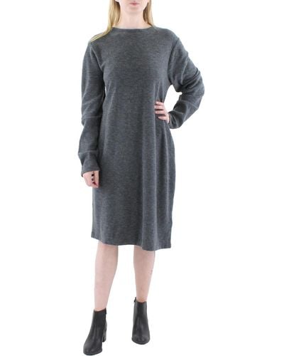 Polo Ralph Lauren Wool Blend Knee-length Sweaterdress - Gray