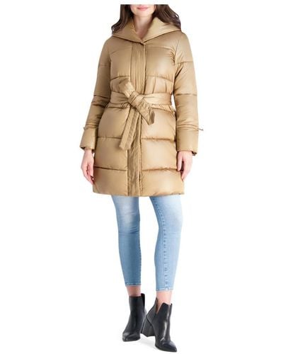 Via Spiga Quilted Mid Length Puffer Jacket - White
