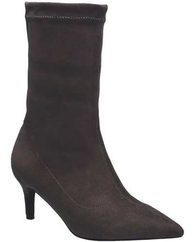 H Halston Girona Comfort Insole Manmade Ankle Boots - Black