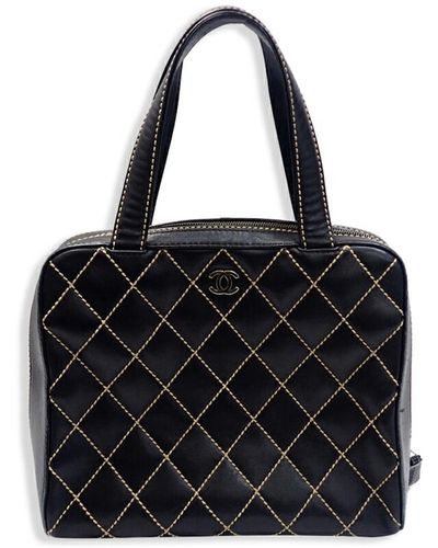 Chanel Pony-style Calfskin Tote Bag (pre-owned) - Black