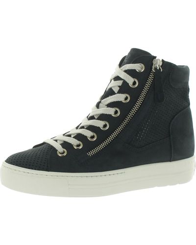 Paul Green Mac Leather Lifestyle High-top Sneakers - Black