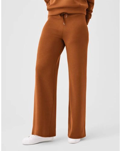 Spanx Airessentials Wide Leg Pants - Brown