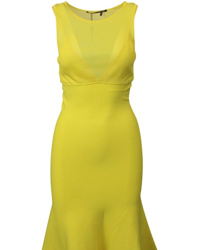 Proenza Schouler Long Sleeveless Knit Dress - Yellow