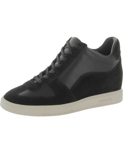Vince Ina Suede Lifestyle High-top Sneakers - Black