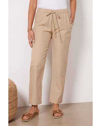 Enza Costa Twill Easy Pant - Natural