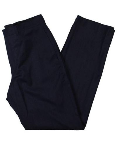 Lauren by Ralph Lauren Norton Classic Fit Suit Separate Dress Pants - Blue