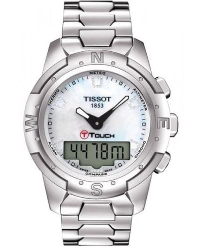 Tissot T-touch Mother Of Pearl Dial Watch - Metallic