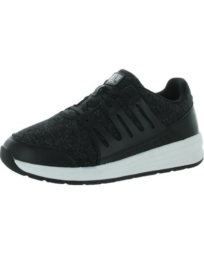 Drew Boost Leather Fitness Sneakers - Black