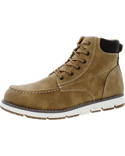 Levi's Faux Leather Lifestyle Ankle Boots - Brown
