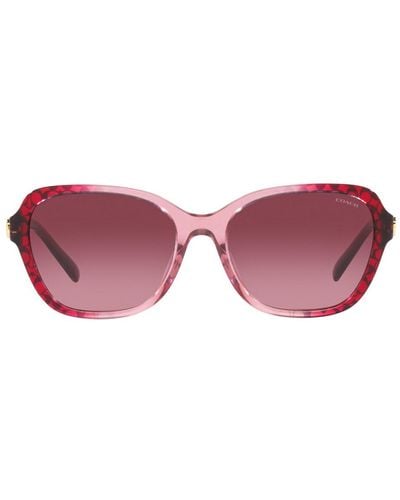COACH 0hc8349u 57098h Butterfly Sunglasses - Pink