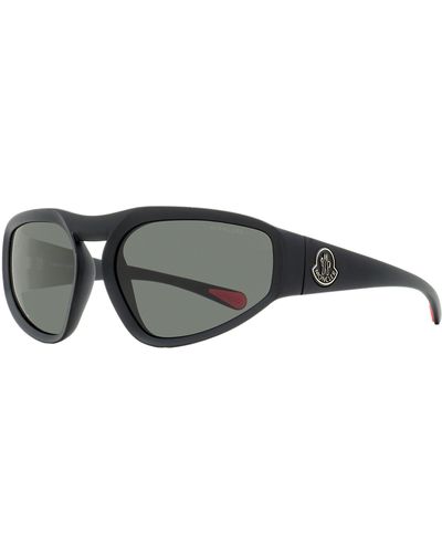 Moncler Pentagra Sunglasses Ml0248 02a Matte 62mm - Black