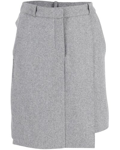 Acne Studios Knee Length Skirt - Gray