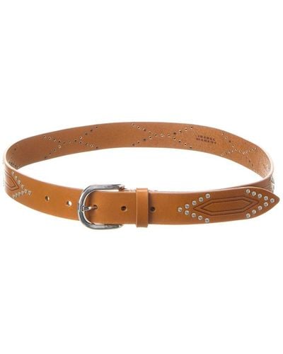 Isabel Marant Telly Leather Belt - Brown