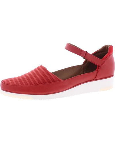 BareTraps Harmony Faux Leather Lifestyle Slip-on Sneakers - Red