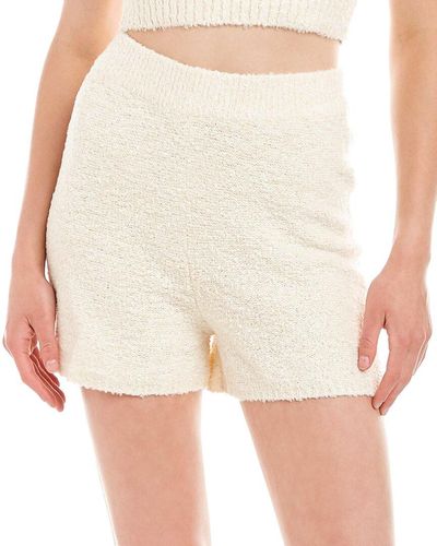 Finders Keepers Keepers Fluffy Recycled Short - White