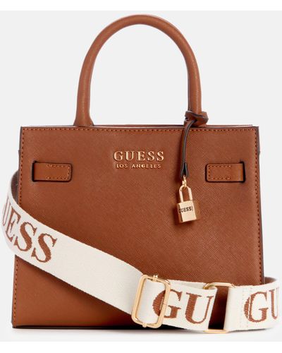 Guess Factory Lindfield Small Satchel - Brown