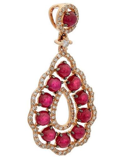 Diana M. Jewels Diamond Necklace - Red