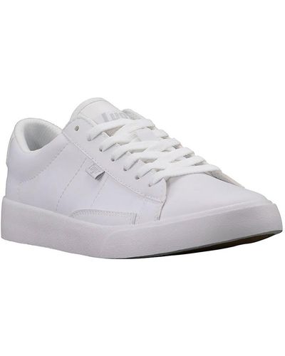 Lugz Drop Lo Faux Leather Lace-up Casual And Fashion Sneakers - White