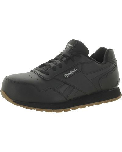 Reebok Memory Foam Leather Casual And Fashion Sneakers - Black