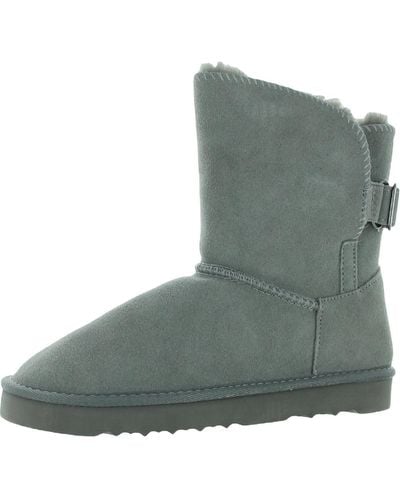 Style & Co. Teenyy Suede Pull On Ankle Boots - Green