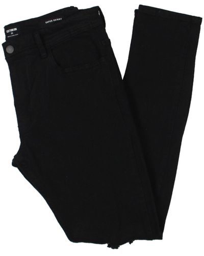 Cotton On Ripped Stretch Skinny Jeans - Black