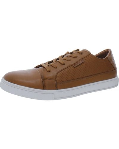 Mio Marino Leather Casual And Fashion Sneakers - Brown
