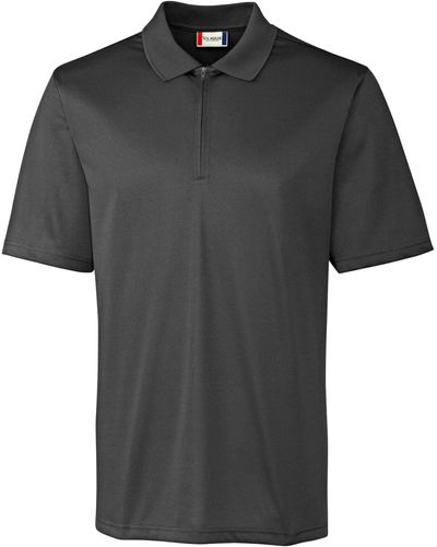 Clique Malmo Snag Proof Zip Polo Shirt - Black