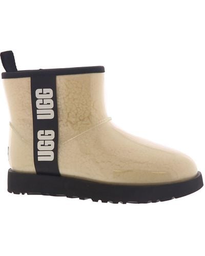 UGG Classic Clear Mini Waterproof Cold Weather Winter Boots - Yellow