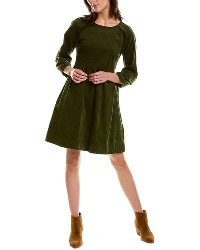 Madewell Easy Cord Mini Dress - Green