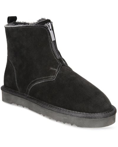 Style & Co. Terrii Suede Faux Fur Lined Winter & Snow Boots - Black