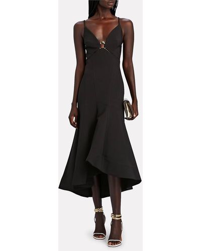 Acler Marine Sleeveless Midi Dress - Black