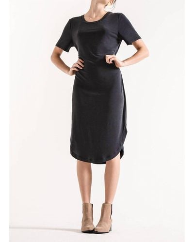 Z Supply Luxe Modal Tie Waist Dress - Black