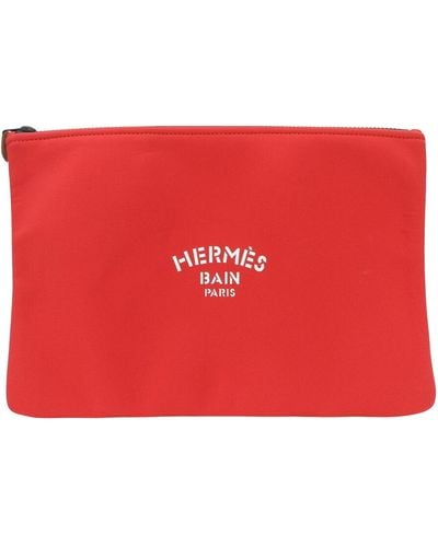 Hermès Kara Synthetic Clutch Bag (pre-owned) - Red