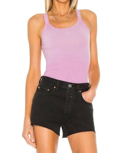 RE/DONE Ribbed Tank - Purple