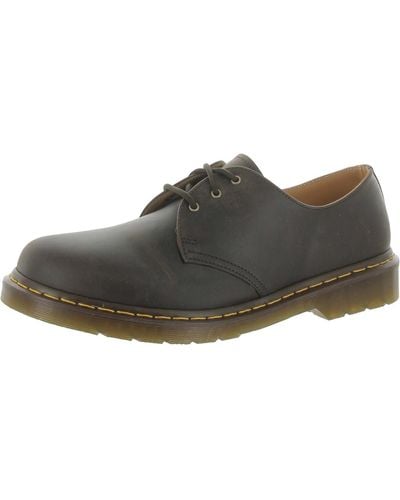 Dr. Martens Polka Dots Leather Lace-up Shoes - Brown