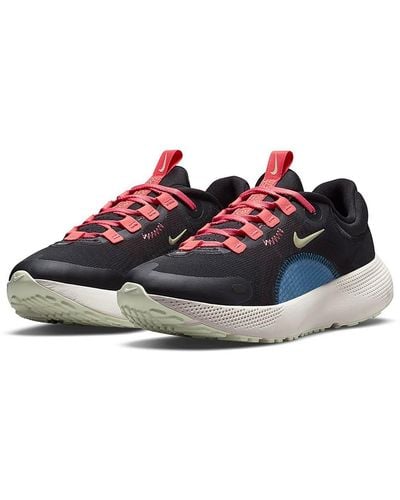 Nike React Escape Rn Faux Leather Running Casual And Fashion Sneakers - Red