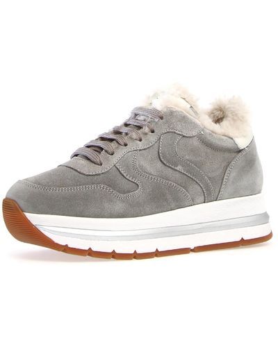 Voile Blanche Maran Fur Suede Sneakers - White