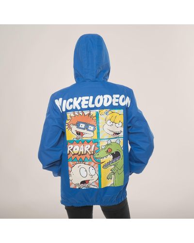 Members Only Nickelodeon Collab Popover Oversized Jacket - Blue