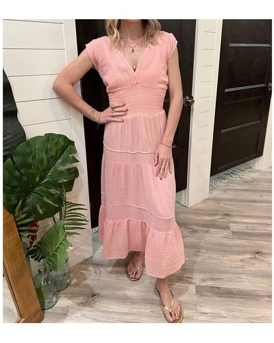Felicite Smocked Dress - Pink