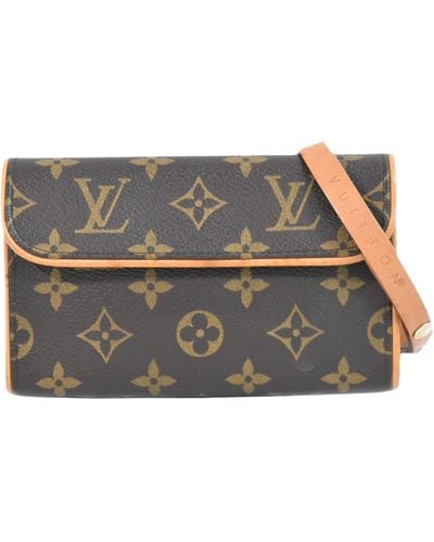 Louis Vuitton Pochette Florentine Canvas Clutch Bag (pre-owned) - Gray