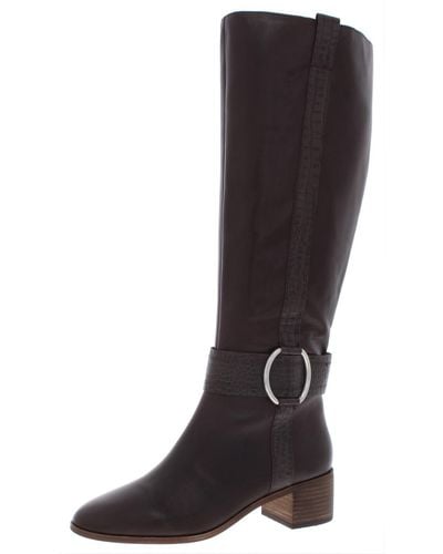 Corso Como Liesbeth Leather Harness Knee-high Boots - Black