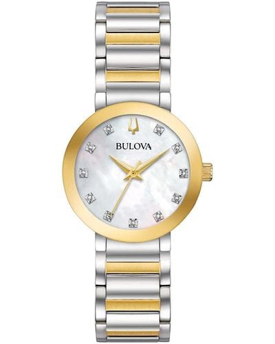 Bulova Modern Mother Of Pearl Dial Watch - Metallic