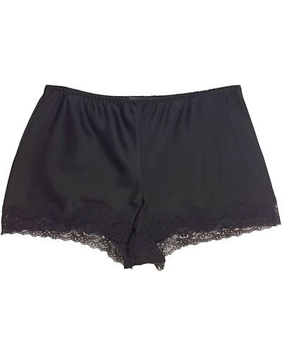 Samantha Chang Silk Tap Shorts - Black