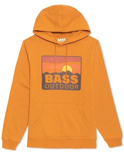 BASS OUTDOOR Fleece Sweatshirt Hoodie - Orange