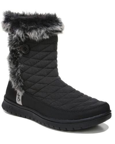 Ryka Shiver Cold Weather Quilted Winter & Snow Boots - Black